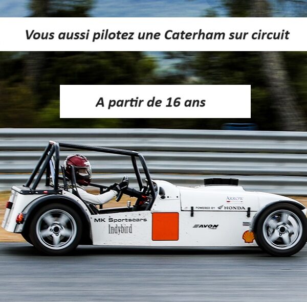 La Caterham proposée par l'école de pilotage JB EMERIC