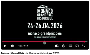 Le Grand Prix de Monaco Historique 2 026.