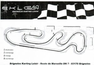 tracé du circuit de Brignoles Karting Loisir 