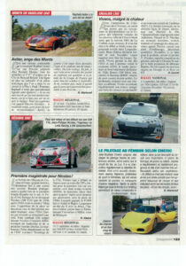 La presse en parle sur Echappement le magazine du sport automobile.