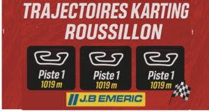 La piste 1 du circuit karting roussillon