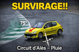 La Peugeot 206 S 16 préparée pour les stages de pilotage avec JB EMERIC;